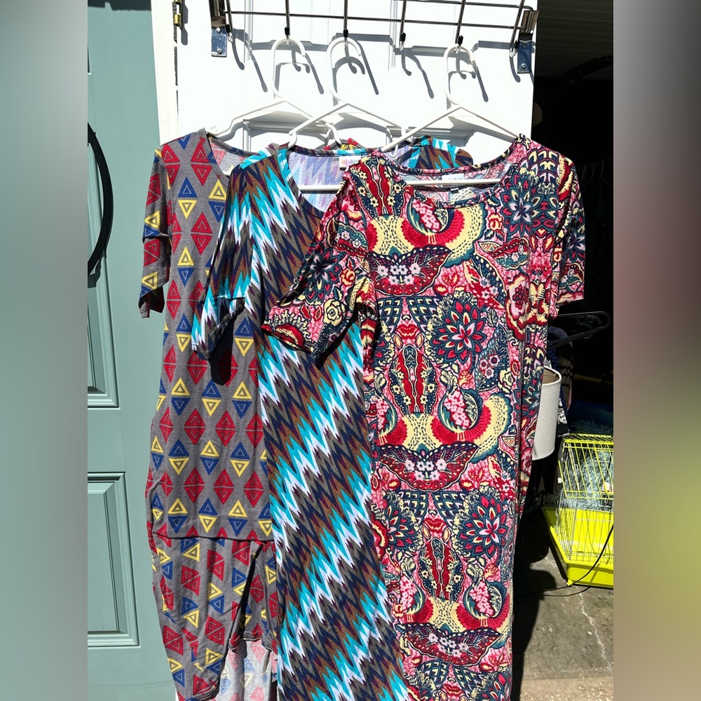 3 cotton fitted dresses